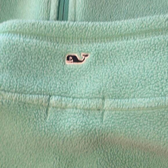 Vineyard Vines - Fleece Zipper Vest - Light Teal Aqua Color Sz M - Picture 5 of 7